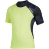 Mystic Crossfire Shortsleeve Rash Vest - Navy/Lime -Mystic Sales Store 2020 Mystic Crossfire Short Sleeve Rashvest 35401.200148 422 01