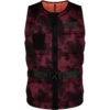 Mystic MAJESTIC Wake Boarding Front-Zip Buckle Impact Vest - Oxblood Red -Mystic Sales Store 2020 Mystic Majestic Wake Boarding Impact Vest 35205 200176 322 01