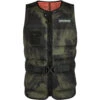 Mystic MAJESTIC Wake Boarding Front-Zip Buckle Impact Vest - Brave Green -Mystic Sales Store 2020 Mystic Majestic Wake Boarding Impact Vest 35205 200176 608 01