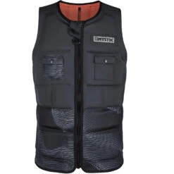 Mystic PEACOCK Wake Boarding Front-Zip Impact Vest - Phantom Grey