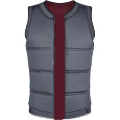 Mystic STAR Wake Boarding Front-Zip Impact Vest - Oxblood Red -Mystic Sales Store 2020 Mystic Star Wake Boarding Impact Vest 35205 200182 322 03