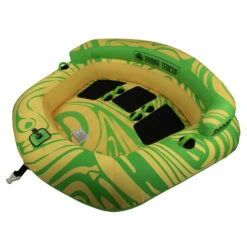 Radar Teacup 3 Person Towable Tube - Yellow/Green