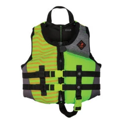 Ronix Boys Vision Wake PFD Vest - Lime/Black -Mystic Sales Store 2020 ronix boys vision cga wake vest lime 1