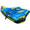 OBrien Bat Wing 2 Person Towable Boat Tube - Blue/Yellow -Mystic Sales Store 2021 obrien batwing 2 side 4