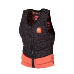 Radar Skis Womens Lyric Reversible Waterski Vest - Black / Coral -Mystic Sales Store 2021 radar skis lyric womens impact vest reversible black coral 1