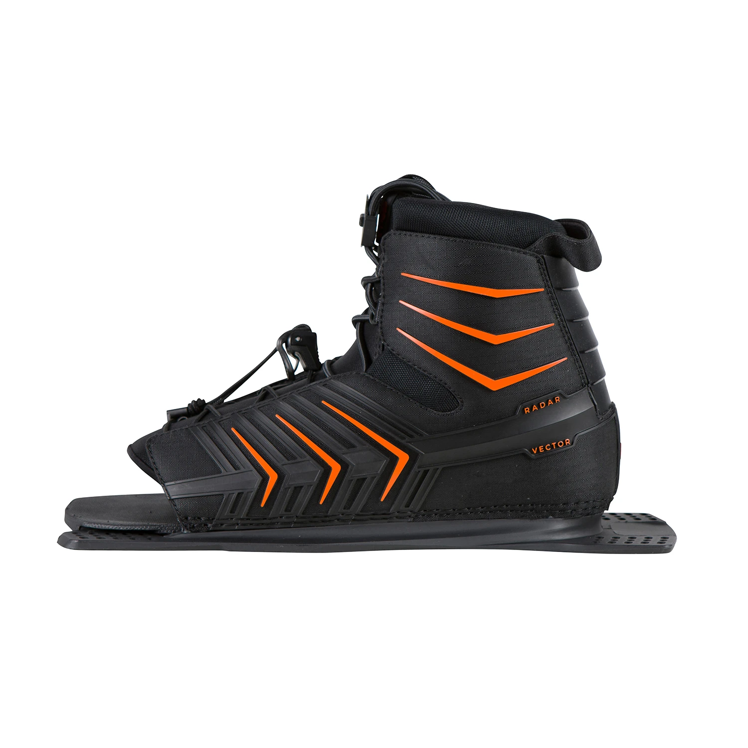 Radar Skis Vector Boot Rear Feather Frame - Black/Orange - Image 2