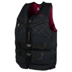 Ronix Womens Supernova Capella 3.0 Impact Life Vest - Black/Merlot -Mystic Sales Store 2021 ronix supernova womens capella 3 0 cga vest black merlot 1