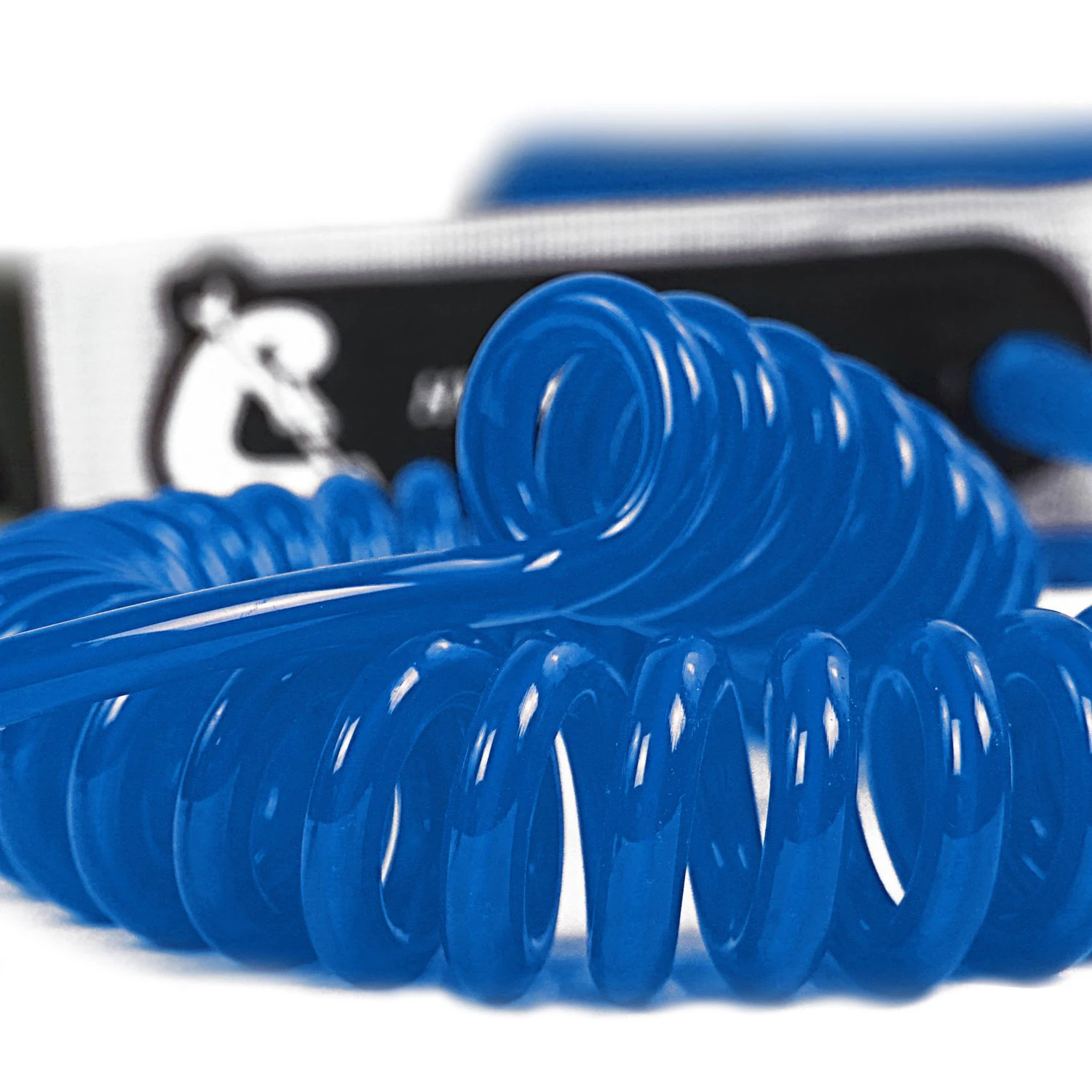 Cressi Coiled SUP Leash 10ft - Blue 2 Cressi Coiled SUP Leash 10ft - Blue - Image 2