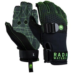 Radar Skis Hydro-K Inside-Out Glove - Matte Black/Volt Green -Mystic Sales Store 2022 radar skis hydro k inside out glove matte black volt green 1