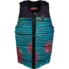Ronix Party CE Approved Impact Wakeboard Vest - Bright Stripes -Mystic Sales Store 2022 ronix party ce approved impact wakeboard vest bright stripes fr