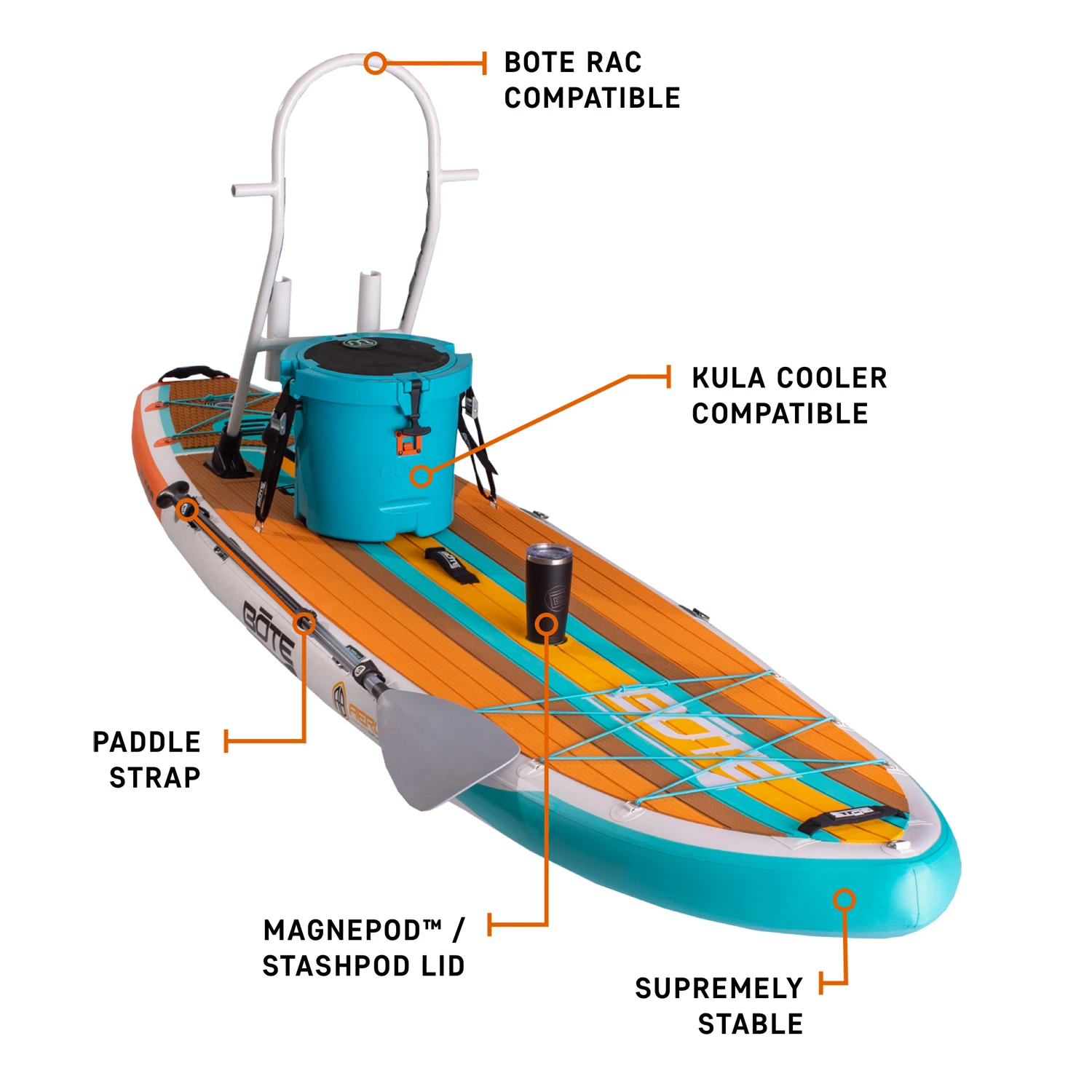 BOTE Flood 11' Full Trax Aero Inflatable SUP 4 BOTE Flood 11' Full Trax Aero Inflatable SUP - Image 4