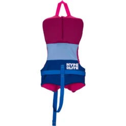 Hyperlite Girls Indy Toddler Neo Vest Buoyancy Aid - Blue/Pink -Mystic Sales Store 2023 Hyperlite wakeboard vests girls toddler indy 2