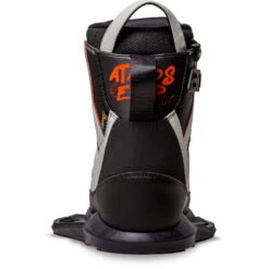 Ronix Atmos EXP Wakeboard Boots - Black/Dove/Red -Mystic Sales Store 2023 RONIX BOOTS ATMOS LEFT HEEL