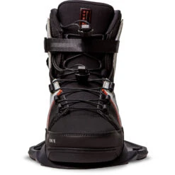 Ronix Atmos EXP Wakeboard Boots - Black/Dove/Red -Mystic Sales Store 2023 RONIX BOOTS ATMOS LEFT TOE