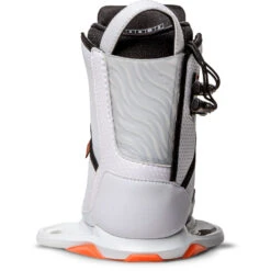 Ronix Rise Intuition Wakeboard Boots - White/Peach -Mystic Sales Store 2023 RONIX BOOTS RISE LEFT HEEL