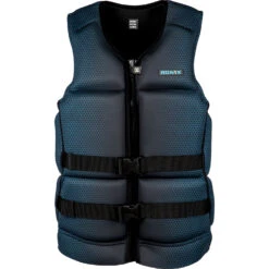 Ronix ONE Capella 3 CGA Impact Vest - Black/Azure Blue -Mystic Sales Store 2023 RONIX CGA VEST CAPELLA 3.0 ONE FRONT1