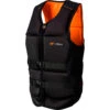 Ronix RXT Capella 3 CGA Impact Vest - Black / Electro Orange -Mystic Sales Store 2023 RONIX CGA VEST CAPELLA 3.0 RXT 3 4 ANGLE 2