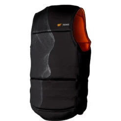 Ronix RXT Capella 3 CGA Impact Vest - Black / Electro Orange -Mystic Sales Store 2023 RONIX CGA VEST CAPELLA 3.0 RXT BACK 3 4 ANGLE 1