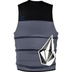 Ronix Volcom Yes CGA Impact Vest - Charcoal/Black -Mystic Sales Store 2023 RONIX CGA VEST YES VOLCOM BACK 1