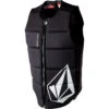 Ronix Volcom Impact Wakeboard Vest - Black / Death Stones -Mystic Sales Store 2023 RONIX IMPACT JACKET VOLCOM 3 4 FRONT ANGLE 1