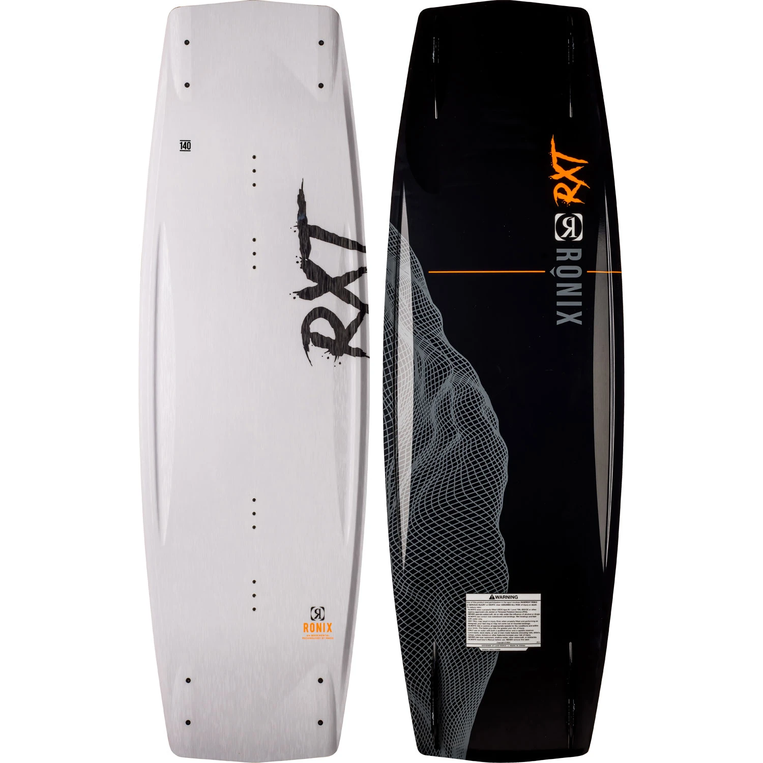 Ronix RXT Blackout Tech Boat Wakeboard - White Electro Orange R23RXT 1 Ronix RXT Blackout Tech Boat Wakeboard - White Electro Orange R23RXT