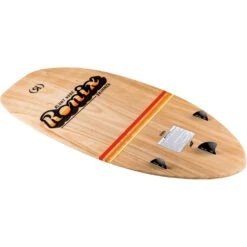 Ronix Element Core Blunt Nose Skimmer - Paulownia/Sunset -Mystic Sales Store 2023 RONIX WAKESURFER BLUNT NOSE SKIMMER BASE ANGLE 1