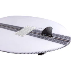 Ronix Flyweight Pro Skimmer - Glacier White/Carbon -Mystic Sales Store 2023 RONIX WAKESURFER FLYWEIGHT PRO SKIMMER BASE INSET 03