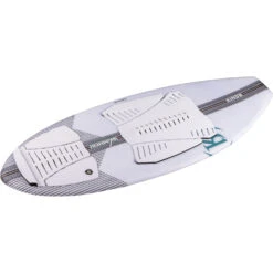 Ronix Flyweight Pro Skimmer - Glacier White/Carbon -Mystic Sales Store 2023 RONIX WAKESURFER FLYWEIGHT PRO SKIMMER TOP ANGLE 01