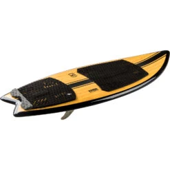 Ronix Koal Classic Fish Wakesurfer - Glossy Black/Bamboo -Mystic Sales Store 2023 RONIX WAKESURFER KOAL CLASSIC FISH TOP ANGLE 1
