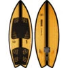 Ronix Koal Classic Fish Wakesurfer - Glossy Black/Bamboo -Mystic Sales Store 2023 RONIX WAKESURFER KOAL FISH BOTH