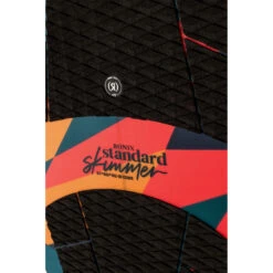 Ronix Standard Core Skimmer - Teal/Red/Orange -Mystic Sales Store 2023 RONIX WAKESURFER STANDARD SKIMMER TOP INSET 03