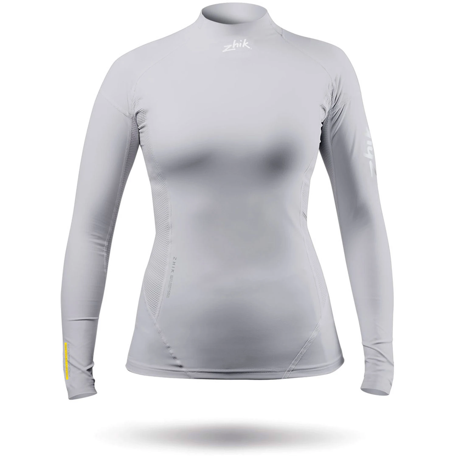 Zhik Womens ECO Spandex Rash Guard Long Sleeve - Platinum 1 Zhik Womens ECO Spandex Rash Guard Long Sleeve - Platinum