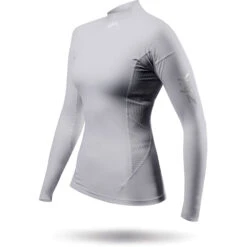 Zhik Womens ECO Spandex Rash Guard Long Sleeve - Platinum 5 Zhik Womens ECO Spandex Rash Guard Long Sleeve - Platinum -Mystic Sales Store 2023 Zhik DTP 0063 W PLT LeftSide