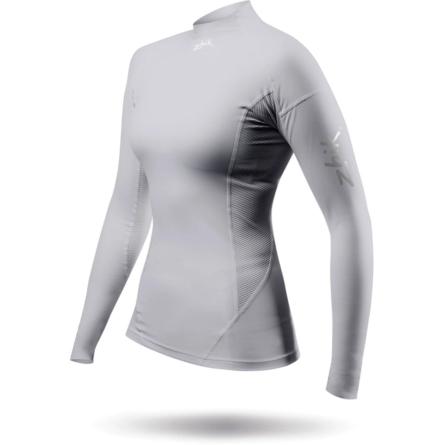 Zhik Womens ECO Spandex Rash Guard Long Sleeve - Platinum 3 Zhik Womens ECO Spandex Rash Guard Long Sleeve - Platinum - Image 3