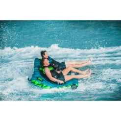 Jobe Kick Flip 2 Person Towable - Green -Mystic Sales Store 230220004 actionshot 10 big