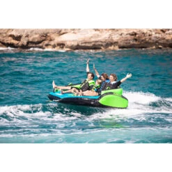 Jobe Sonar 4 Person Towable - Blue/Green -Mystic Sales Store 230420001 actionshot 3 big