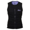 Mystic Womens Juice Wake Boarding Front-Zip Impact Vest - Black/Purple -Mystic Sales Store P2022 mystic womens juice wake boarding front zip impact vest black purple 220151 01