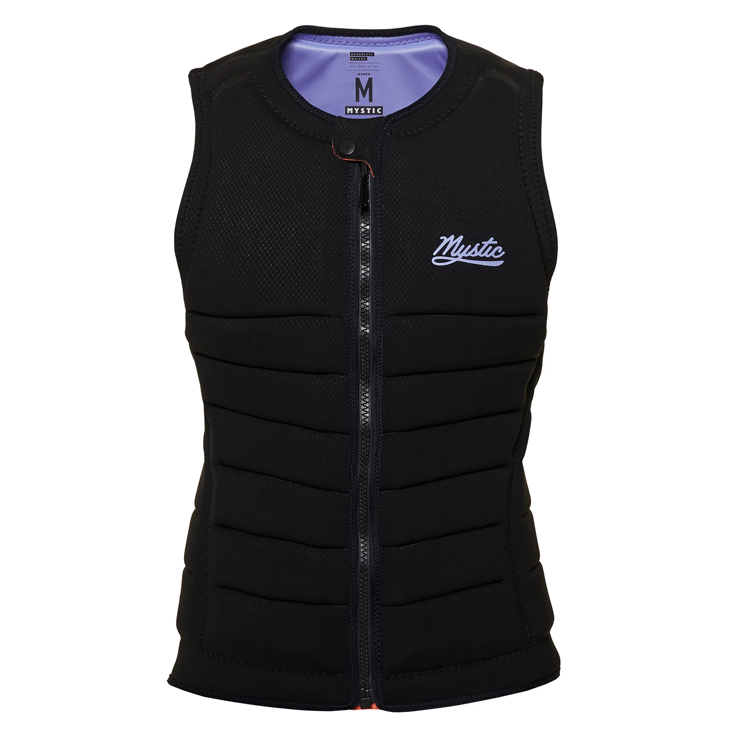 Mystic Womens Juice Wake Boarding Front-Zip Impact Vest - Black/Purple